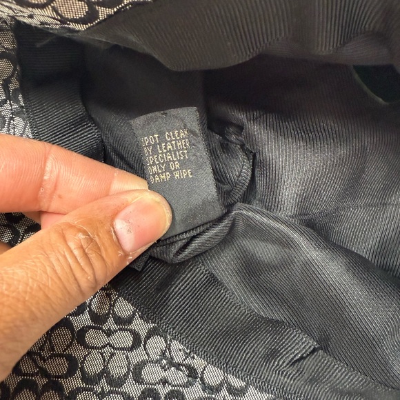 Vintage Coach Womens Signature Jacquard Bucket Hat Size M/L Monogram Y2K Buckle - Picture 9 of 14